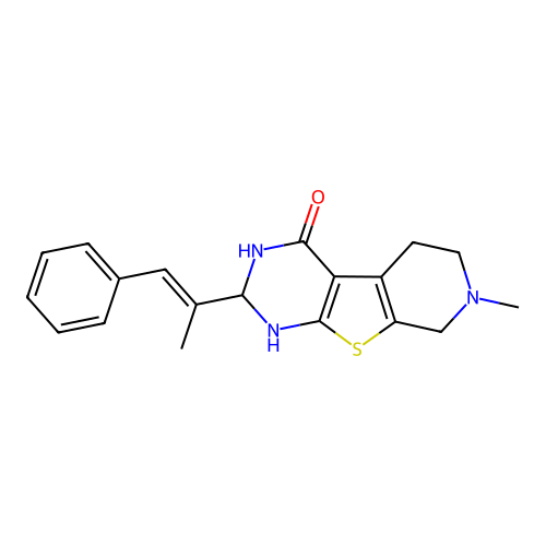 C19H21N3OS structure
