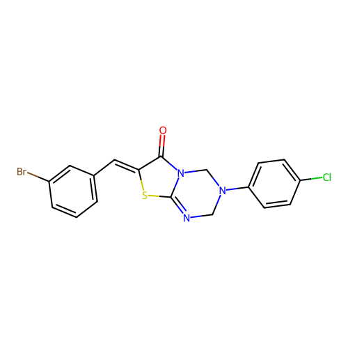 C18H13BrClN3OS structure