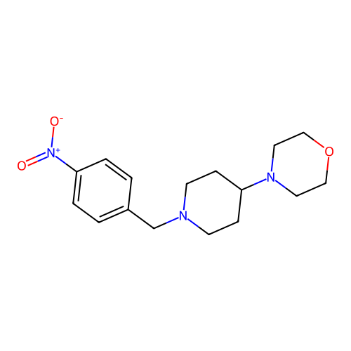 4-[1-(4-Nitrobenzyl)piperidin-4-yl]morpholine structure