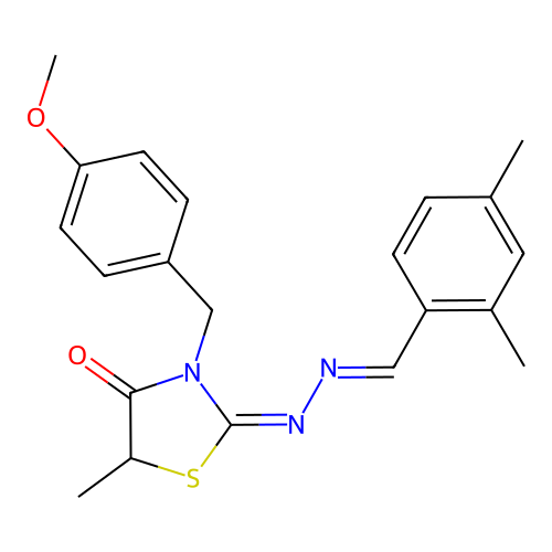 C21H23N3O2S structure