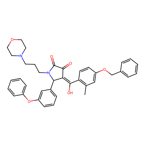 4-(4-(Benzyloxy)-2-methylbenzoyl)-3-hydroxy-1-(3-morpholinopropyl)-5-(3-phenoxyphenyl)-1H-pyrrol-2(5H)-one structure