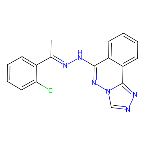 C17H13ClN6 structure