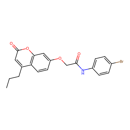 N-(4-bromophenyl)-2-((2-oxo-4-propyl-2H-chromen-7-yl)oxy)acetamide structure