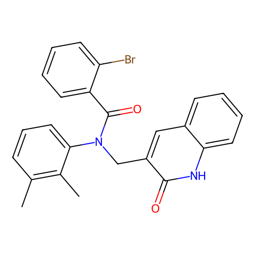 2-bromo-N-(2,3-dimethylphenyl)-N-((2-hydroxyquinolin-3-yl)methyl)benzamide structure