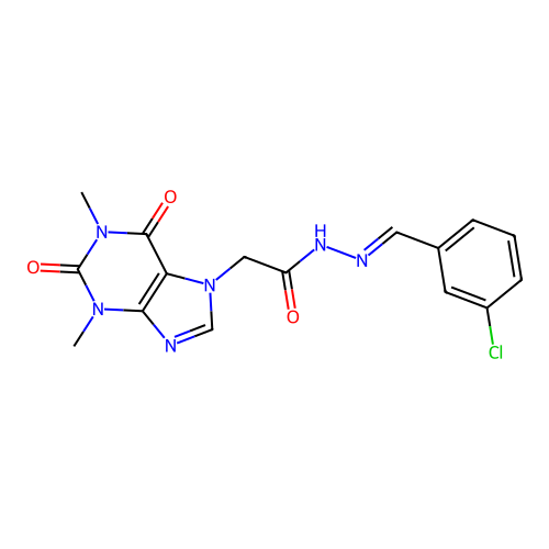 C16H15ClN6O3 structure