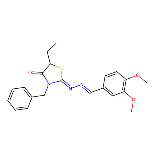 C21H23N3O3S structure