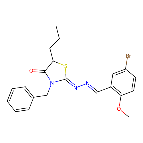 C21H22BrN3O2S structure
