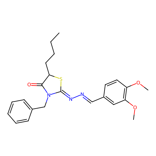 C23H27N3O3S structure