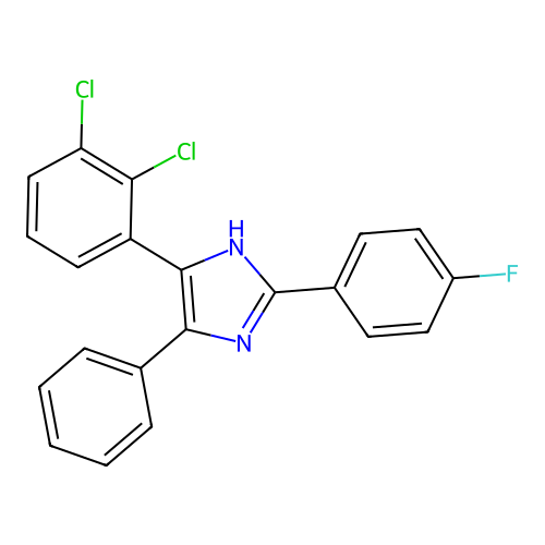 4-(2,3-dichlorophenyl)-2-(4-fluorophenyl)-5-phenyl-1H-imidazole structure