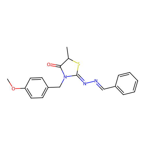 C19H19N3O2S structure