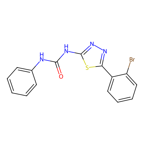 1-(5-(2-Bromophenyl)-1,3,4-thiadiazol-2-yl)-3-phenylurea structure