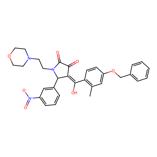 4-(4-(Benzyloxy)-2-methylbenzoyl)-3-hydroxy-1-(2-morpholinoethyl)-5-(3-nitrophenyl)-1H-pyrrol-2(5H)-one structure