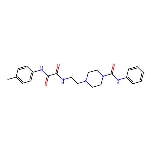 N-(4-methylphenyl)-N'-{2-[4-(phenylcarbamoyl)piperazin-1-yl]ethyl}ethanediamide structure