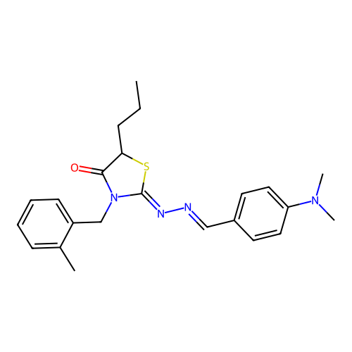 C23H28N4OS structure