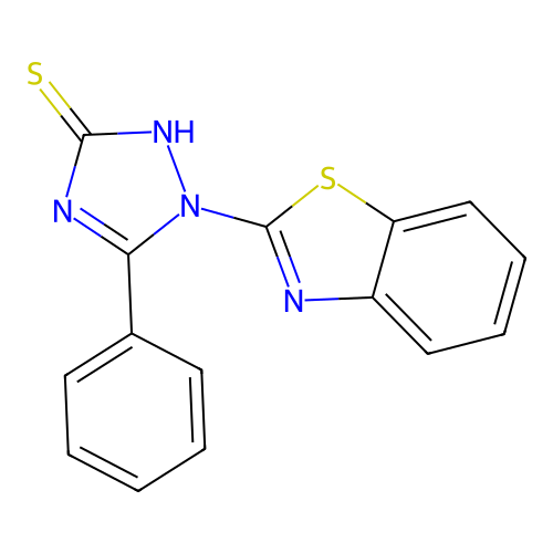 1-(1,3-benzothiazol-2-yl)-5-phenyl-1H-1,2,4-triazole-3-thiol structure
