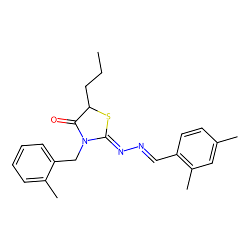 C23H27N3OS structure
