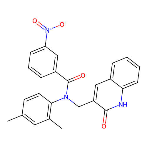 N-(2,4-dimethylphenyl)-N-((2-hydroxyquinolin-3-yl)methyl)-3-nitrobenzamide structure