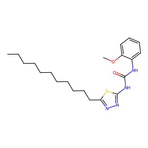 1-(2-Methoxyphenyl)-3-(5-undecyl-1,3,4-thiadiazol-2-yl)urea structure