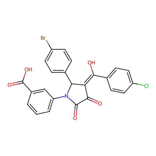 C24H15BrClNO5 structure