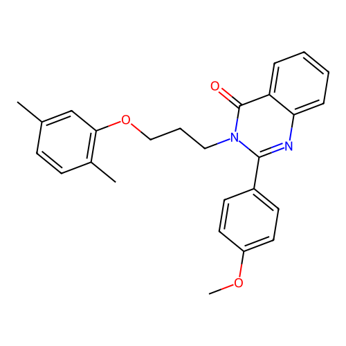 3-(3-(2,5-dimethylphenoxy)propyl)-2-(4-methoxyphenyl)quinazolin-4(3H)-one structure