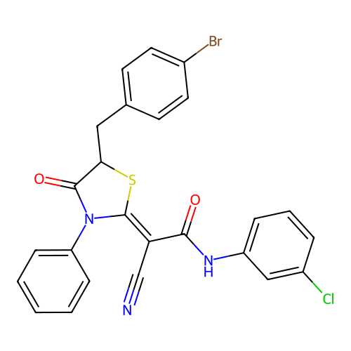 C25H17BrClN3O2S structure