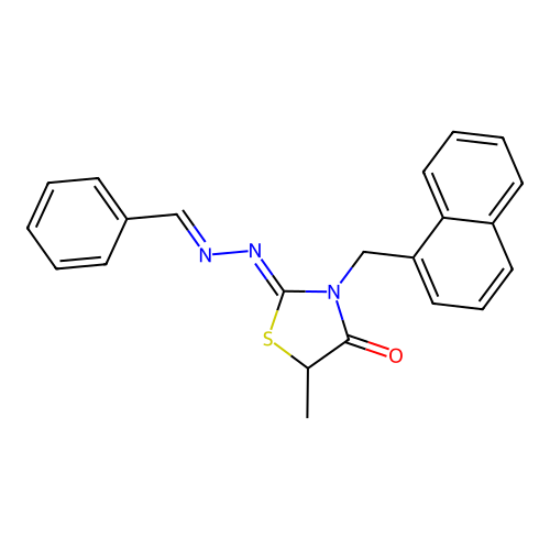 C22H19N3OS structure