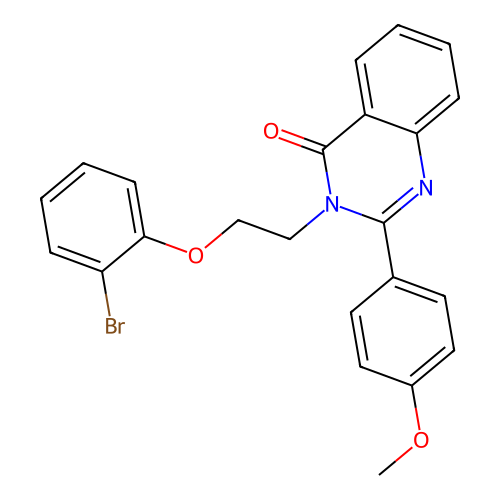 3-(2-(2-bromophenoxy)ethyl)-2-(4-methoxyphenyl)quinazolin-4(3H)-one structure