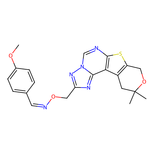 C21H21N5O3S structure