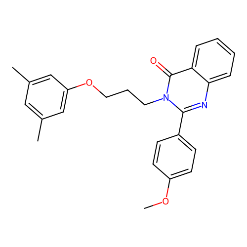 3-(3-(3,5-dimethylphenoxy)propyl)-2-(4-methoxyphenyl)quinazolin-4(3H)-one structure