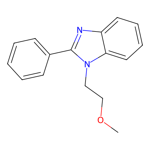 1-(2-Methoxy-ethyl)-2-phenyl-1H-benzoimidazole structure