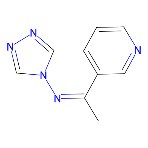 (Z)-1-pyridin-3-yl-N-(1,2,4-triazol-4-yl)ethanimine structure