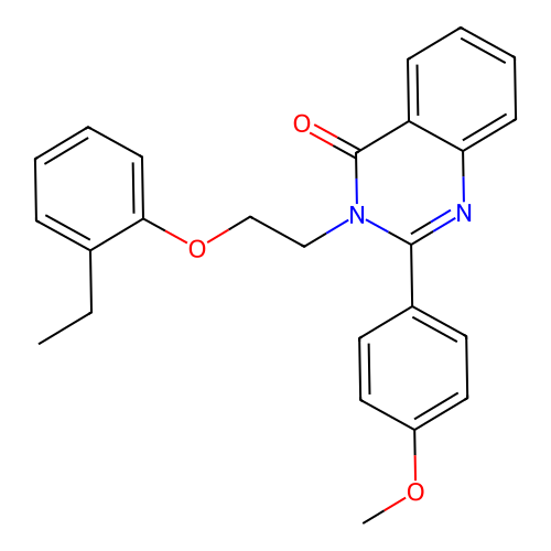 3-(2-(2-ethylphenoxy)ethyl)-2-(4-methoxyphenyl)quinazolin-4(3H)-one structure
