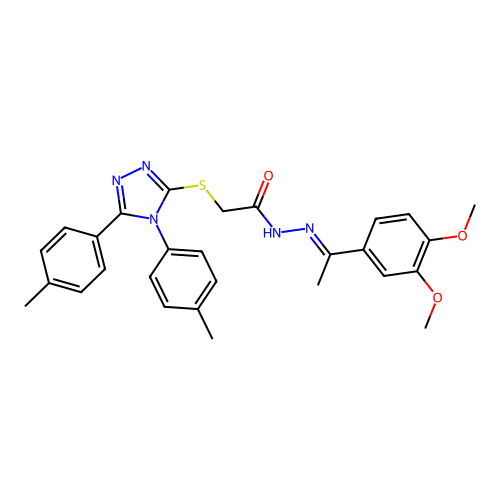 C28H29N5O3S structure
