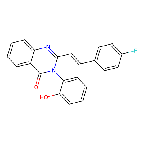 2-[(E)-2-(4-fluorophenyl)ethenyl]-3-(2-hydroxyphenyl)quinazolin-4-one structure