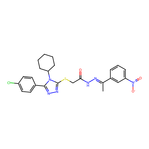 C24H25ClN6O3S structure