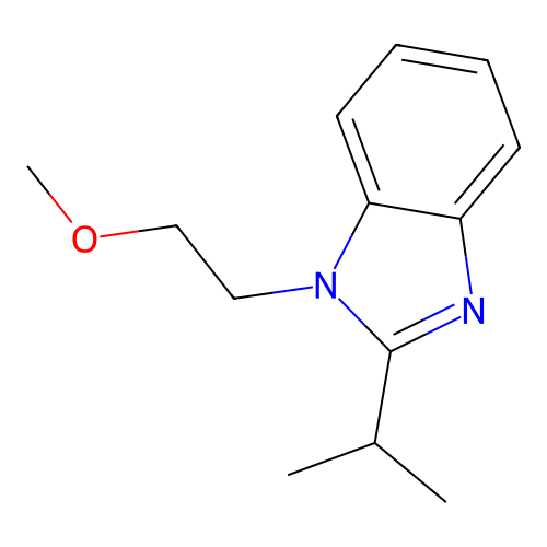 2-Isopropyl-1-(2-methoxy-ethyl)-1H-benzoimidazole structure