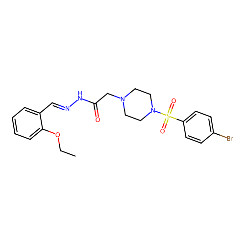 C21H25BrN4O4S structure
