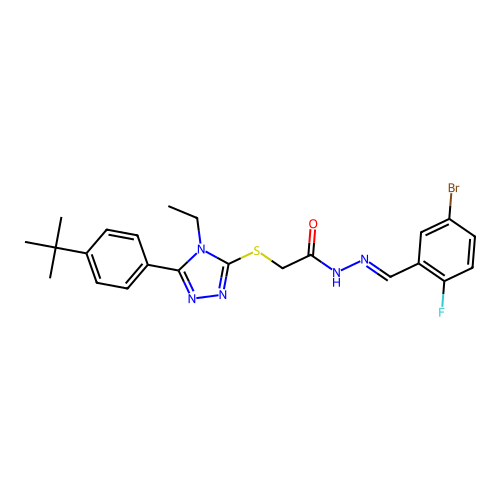 C23H25BrFN5OS structure
