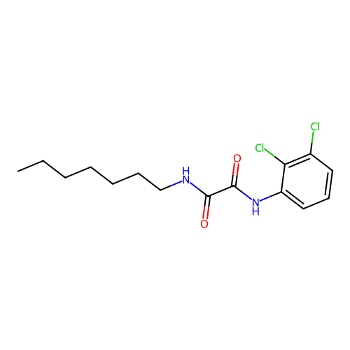 N-(2,3-dichlorophenyl)-N'-heptylethanediamide structure