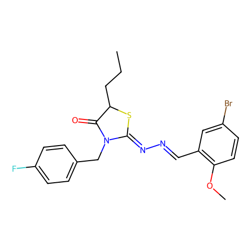 C21H21BrFN3O2S structure