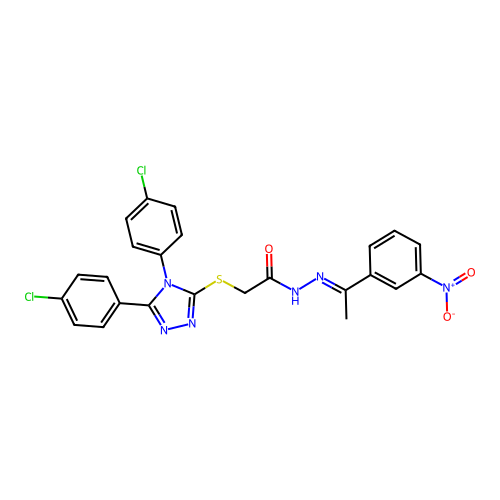 C24H18Cl2N6O3S structure