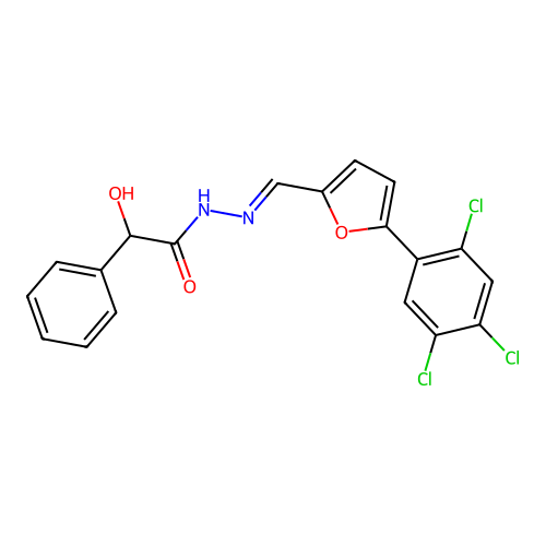 C19H13Cl3N2O3 structure