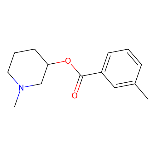 1-Methyl-3-piperidinyl 3-methylbenzoate structure