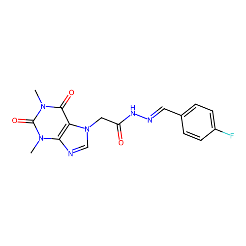 C16H15FN6O3 structure