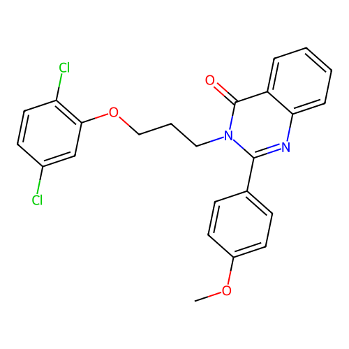 3-(3-(2,5-dichlorophenoxy)propyl)-2-(4-methoxyphenyl)quinazolin-4(3H)-one structure
