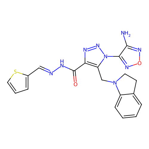 C19H17N9O2S structure