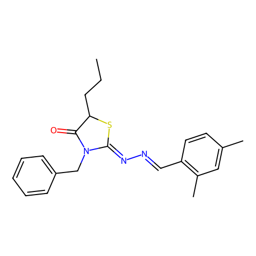 C22H25N3OS structure