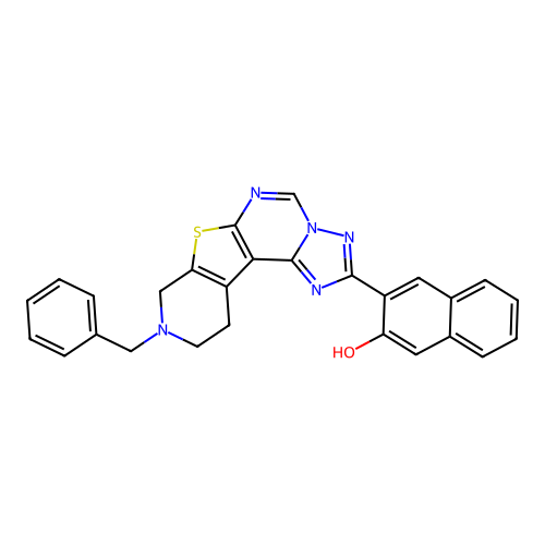C27H21N5OS structure