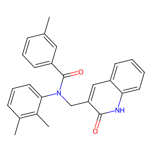 N-(2,3-dimethylphenyl)-N-((2-hydroxyquinolin-3-yl)methyl)-3-methylbenzamide structure