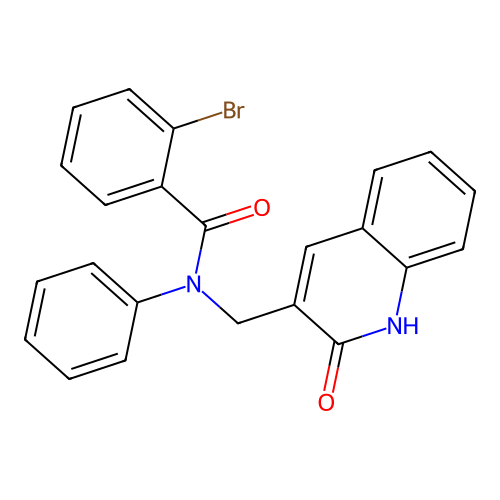 2-bromo-N-((2-hydroxyquinolin-3-yl)methyl)-N-phenylbenzamide structure